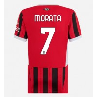 Koszulka piłkarska AC Milan Alvaro Morata #7 Strój Domowy dla kobiety 2024-25 tanio Krótki Rękaw